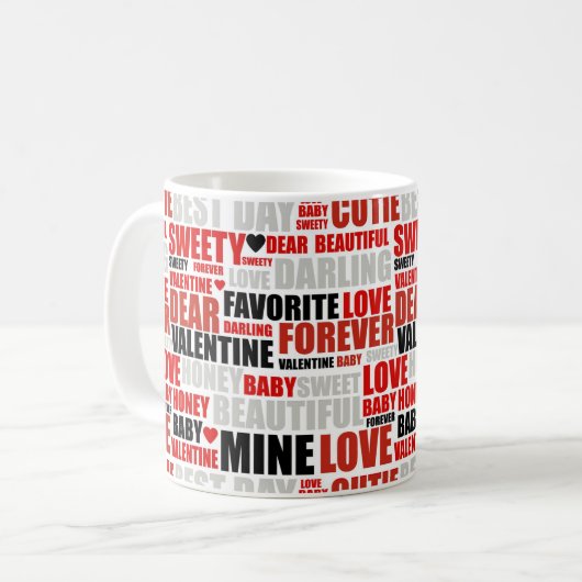 Uitdrukkingen van de liefde koffiemok (Voorkant links)
