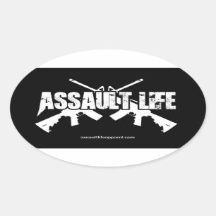 Uiteenlopende levenscyclus - oude school AR Ovale Sticker