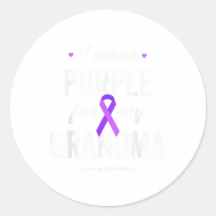 Uiteindelijk Draag ik Paarse voor mijn oma, Heimer Ronde Sticker