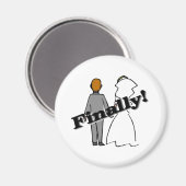 Uiteindelijk getrouwd magneet (Voorkant / Achterkant)