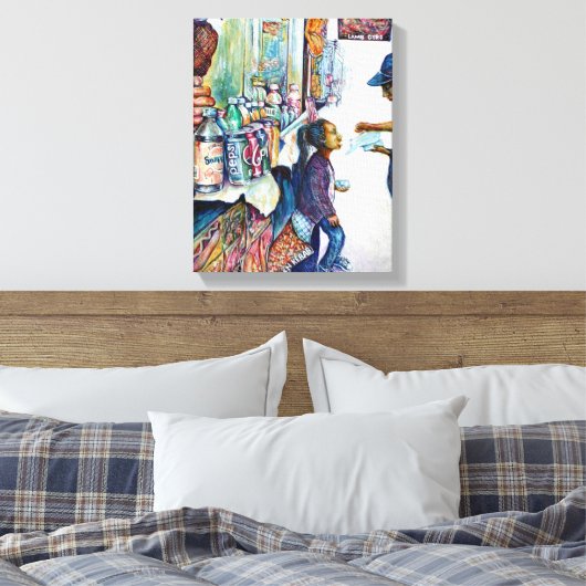 Uiteindelijk levert hoop op canvas afdruk (Insitu (Slaapkamer))