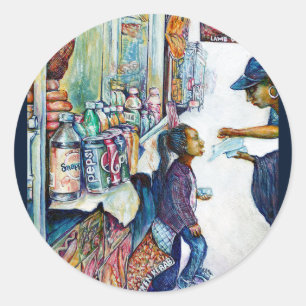 Uiteindelijk levert hoop op ronde sticker