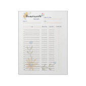 Uiteindelijke huiswerkplanner sjabloon notitieblok (Gedraaid)