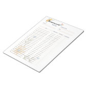 Uiteindelijke huiswerkplanner sjabloon notitieblok (Schuin)