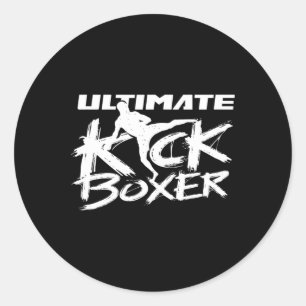 Uiteindelijke Kickboxer Kickboksen Kickbox Kick Bo Ronde Sticker
