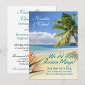 UITEINDELIJKE WEEFSELS (Riviera Maya) bruiloft Kaart (Voorkant / Achterkant)