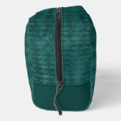  uiterlijk Blauwgroen Harlekijnmonogram Toilettasje (Rechts)