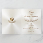  uiterlijk, GROOT, 50e bruiloft Jubileum Kaart (Binnen)