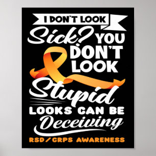 Uiterlijk kan worden misleiden Oranje lint RSD CRP Poster