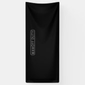 Uiterst geschikt voor politietaken spandoek (Verticaal)