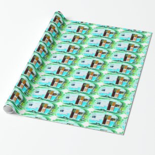 uiterst kleine de caravancasa van de cadeaupapier