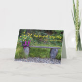 Uiterste sympathie Schilderachtig Floral Rustic Be Kaart (Voorkant)