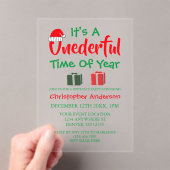 Uiterste tijd voor de eerste kerstdag van het jaar acryl uitnodigingen (Insitu (Draagbaar))