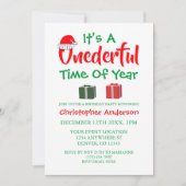 Uiterste tijd voor de eerste kerstdag van het jaar kaart (Voorkant)