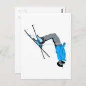 uitflippen | Ski Backflip Skier Briefkaart (Voorkant / Achterkant)