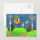 Uitgaan met de kerstman. feestdagenkaart (Voorkant / Achterkant)