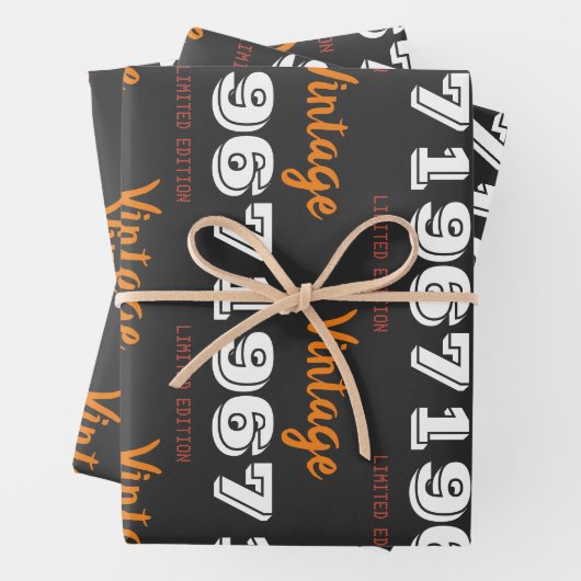 uitgave 1967, beperkt uitgave Gift Inpakpapier Vel (In situ)