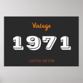  uitgave 1971 beperkte uitgave 50th Birthday Gift Poster (Voorkant)