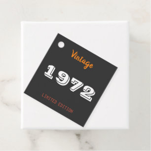 uitgave 1972 beperkt uitgave 50th Birthday Gift N Bedankjes Labels