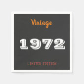 uitgave 1972 beperkt uitgave 50th Birthday Gift Servet (Voorkant)