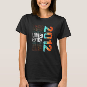 Uitgave retro Birth Year 2012 T-shirt