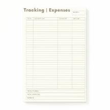 Uitgaven bijhouden Post-it-briefjes