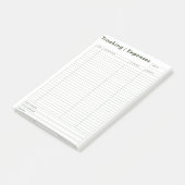 Uitgaven en inkomsten Budget Tracking Post merkt o Post-it® Notes (Schuin)