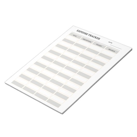 Uitgavensporing Notitieblok (Schuin)