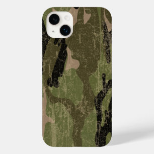 Uitgebleekte groene camouflage Case-Mate iPhone 14 plus hoesje