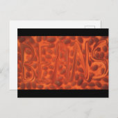 Uitgebotte bonen briefkaart (Voorkant / Achterkant)