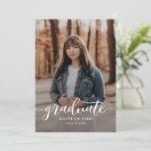 Uitgebreid Afstuderen bewerkbare tekst Kaart (Staand voorkant)