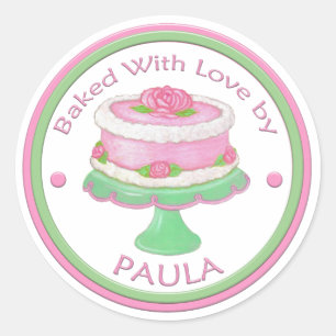 Uitgebreid met liefde Aangepaste sticker~Cake Ronde Sticker