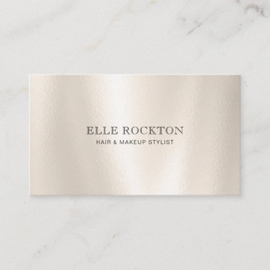 Uitgebreid minimalistisch Visitekaartje van Pearl  (Voorkant)