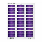 Uitgebreid Paars Rol Paars Adres Etiket (Full Sheet)