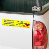 Uitgebreide achterkant bumpersticker (Op Truck)