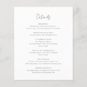 Uitgebreide All In One Budget Trouwuitnodiging met (Achterkant)