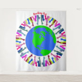 Uitgebreide boomstammen wandkleed (Voorkant)