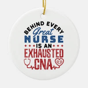 Uitgebreide CNA Certified Nursing Assistant Keramisch Ornament