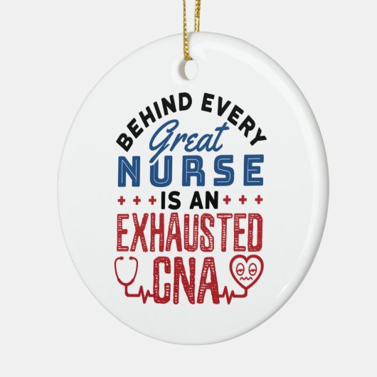 Uitgebreide CNA Certified Nursing Assistant Keramisch Ornament (Links)