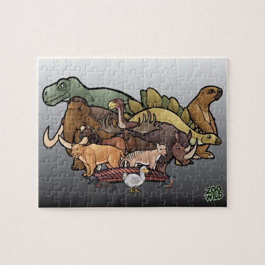 Uitgebreide dieren - puzzel (Horizontaal)