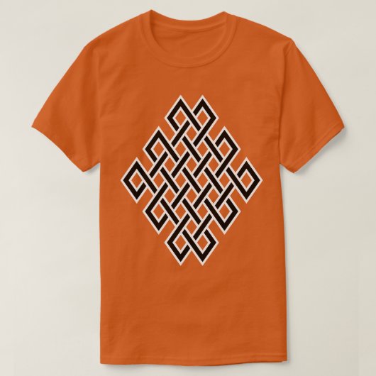 Uitgebreide eindeloze knoop 1 t-shirt (Design voorkant)