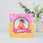 Uitgebreide Ice Cream Waffle zomerdatum (Staand voorkant)