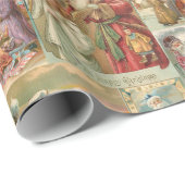 Uitgebreide kerstbekkencollage cadeaupapier (Rol Hoek)