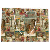 Uitgebreide  kerstbekkencollage groot cadeauzakje (Achterkant)