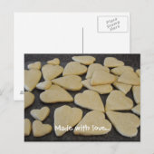 Uitgebreide koekjes met een gebroken hart briefkaart (Voorkant / Achterkant)