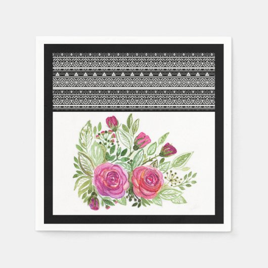 Uitgebreide patchwork, lappendeken servet (Voorkant)