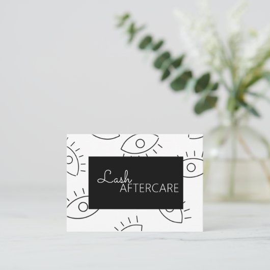 Uitgebreide programma's Aftercare card Visitekaartje (Staand voorkant)