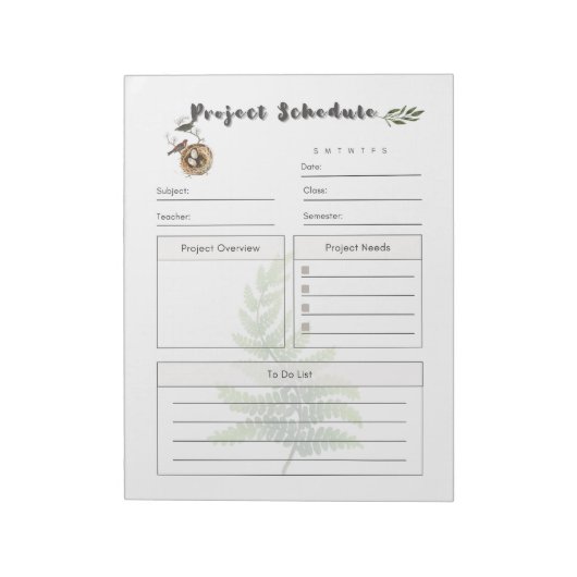 Uitgebreide projectsjabloon notitieblok (Gedraaid)