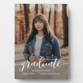 Uitgebreide smaak EDITABLE COLOOR Afstuderen Plaqu Fotoplaat (voorkant)