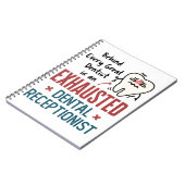 Uitgebreide tandheelkundige receptionist Funny Fro Notitieboek (Linkerzijde)
